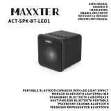 MAXXTER ACT-SPK-BT-LED1 Instrukcja obsługi