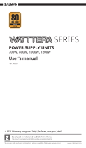 ZALMAN Watttera Series 700W Power Supply Units Instrukcja obsługi