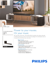 Philips TAB7305 Soundbar Speaker Wireless Subwoofer Instrukcja obsługi