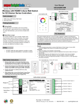 Super Bright LEDS EZD-RGBW3-WM Instrukcja obsługi