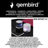 Gembird WW-SPKBT-01 BLUETOOTH SPEAKER Instrukcja obsługi