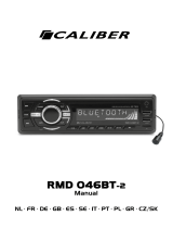 Caliber rmd046bt-2 Car radio Bluetooth 1 DIN Black Instrukcja obsługi