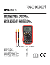 Velleman DVM898 Instrukcja obsługi