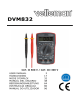 Velleman DVM832 Instrukcja obsługi