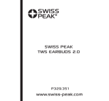 SWISS PEAK P329.351 Instrukcja obsługi
