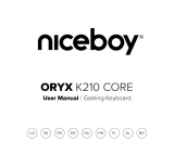 Niceboy K210 CORE ORYX Gaming Keyboard Instrukcja obsługi