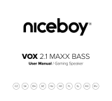 Niceboy VOX 2.1 Maxx Bass Instrukcja obsługi