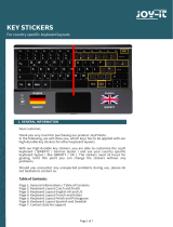 Joy-it Country Specific Keyboard Instrukcja obsługi