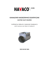 HAVACO ECH NI/NV/NIS Electric Duct Heaters Instrukcja obsługi