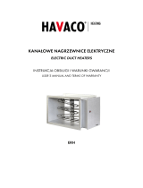 HAVACO ERH Electric Duct Heaters Instrukcja obsługi