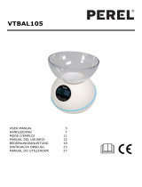 Velleman VTBAL105 DIGITAL KITCHEN SCALE TEMPERATURE Instrukcja obsługi