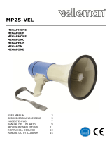 Velleman MP25-VEL MEGAPHONE Instrukcja obsługi