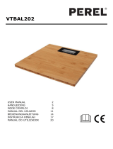 Velleman VTBAL202 DIGITAL BATHROOM SCALE Instrukcja obsługi