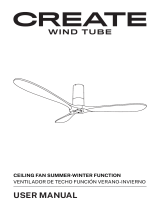 Create Wind Tube Ceiling Fan Instrukcja obsługi