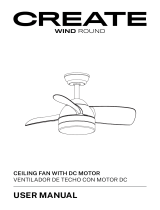 Create Wind Round Ceiling Fan Instrukcja obsługi