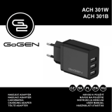 Gogen ACH 301W, ACH 301B 3x USB Charger Instrukcja obsługi