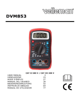 Velleman DVM853 Instrukcja obsługi