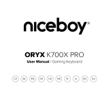 Niceboy ORYX K700X PRO Gaming Keyboard Instrukcja obsługi