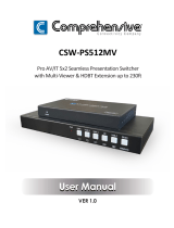 Comprehensive CSW-PS512MV Pro AV-IT 5×2 Seamless Presentation Switcher Instrukcja obsługi