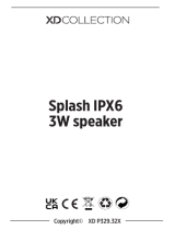 XDCOLLECTION Splash IPX6 3W Speaker Instrukcja obsługi