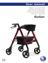 Vermeiren Goliat Sturdy Foldable Rollator Walker up to 200 KG Instrukcja obsługi