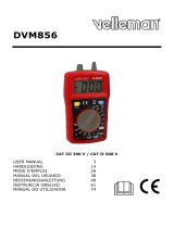 Velleman DVM856 Instrukcja obsługi