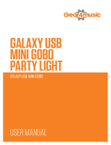 Gear4music MINI-GOBO GALAXY USB PARTY LIGHT Instrukcja obsługi