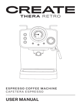 Create Thera Retro Espresso Coffee Machine Instrukcja obsługi