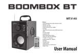media-tech media-tech MT3145 BoomBox BT Wireless Speaker Instrukcja obsługi