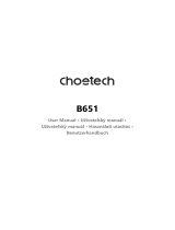 CHOETECH B651 Instrukcja obsługi