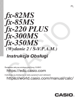 Casio fx-85MS Instrukcja obsługi