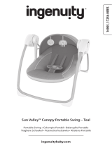 Bright Starts Sun Valley Canopy Portable Swing- Teal Instrukcja obsługi