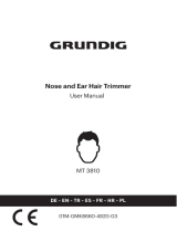 Grundig MT 3810 NESEHÅRTRIMMER Instrukcja obsługi