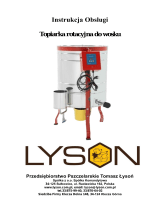 Lyson W4805 Topiarka rotacyjna do wosku Instrukcja obsługi