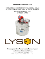 Lyson Urządzenie do kremowania miodu C-01 50, 70, 100, 150, 200, 600L Instrukcja obsługi