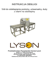 LysonW20975BW Stół do odsklepiania poziomy, uniwersalny, duży z sitami na odsklepy