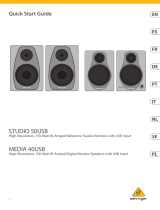 Behringer MEDIA 40USB Skrócona instrukcja obsługi