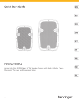 Behringer PK110A Skrócona instrukcja obsługi