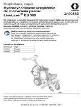 Graco 3A9085D, Hydrodynamiczne urządzenie do malowania pasów LineLazer ES 500, Eksploatacja Instrukcja obsługi