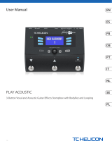 TC HELICON PLAY ACOUSTIC Instrukcja obsługi