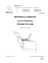 PRONAR PUV1400 Instrukcja obsługi