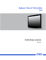 NDS Radiance Ultra 32" 4K ZeroWire Duo Instrukcja obsługi