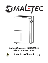MALTEC Osuszacz Powietrza Pochłaniacz Wilgoci DH-50000X Electronic 50L Wi-Fi Instrukcja obsługi