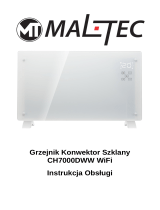 MALTEC Grzejnik Konwekcyjny Szklany Eco Wifi Termostat Instrukcja obsługi