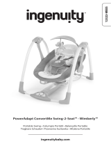 ingenuity Ingenuity ConvertMe 2-in-1 Compact Portable Baby Swing 2 Infant Seat, Wimberly Instrukcja obsługi