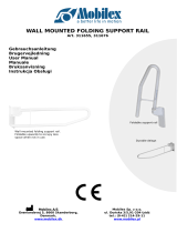 Mobilex Wall mounted folding support rail Instrukcja obsługi