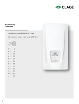 clage E-convenience Instant Water Heater DEX Next instrukcja
