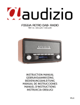 audizio Foggia Retro DAB+ Radio Copper Instrukcja obsługi