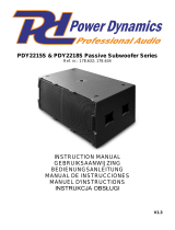 Power Dynamics PDY2218S Instrukcja obsługi