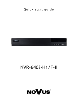 Novus NVR-6408-H1/F-II Instrukcja obsługi